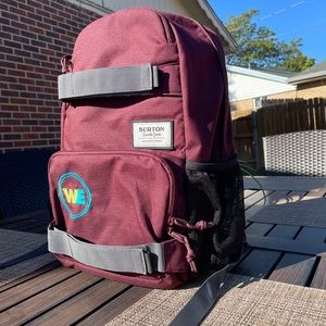 Burton Maroon Backpack: WE Collection